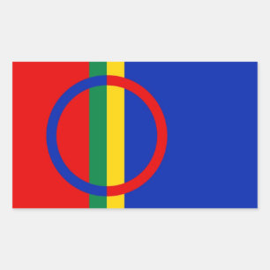 Adesivo Retangular Bandeira de Sami