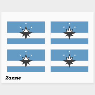 Adesivo Retangular Bandeira de Springfield, Missouri