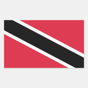 Adesivo Retangular Bandeira de Trinidad e Tobago