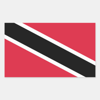 Adesivo Retangular Bandeira de Trinidad e Tobago