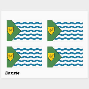 Adesivo Retangular Bandeira de Vancouver, Colúmbia Britânica