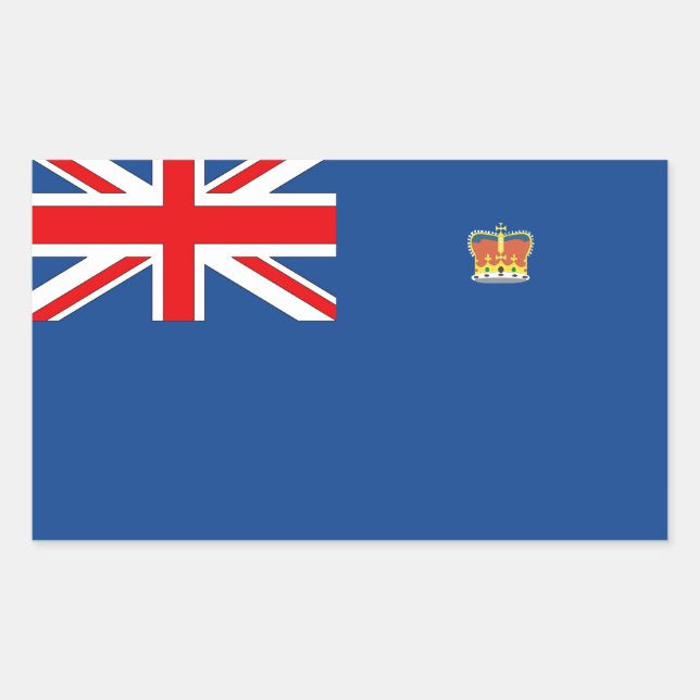 Adesivo Retangular Bandeira de Victoria do australiano (Frente)