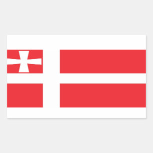 Adesivo Retangular Bandeira de Volyn Oblast, Ucrânia