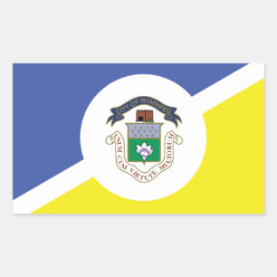 Adesivo Retangular Bandeira de Winnipeg, Manitoba