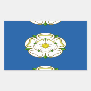 Adesivo Retangular Bandeira de Yorkshire