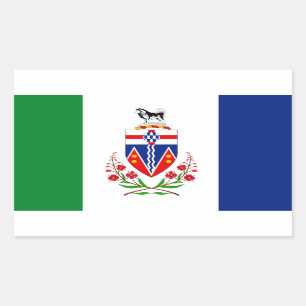 Adesivo Retangular Bandeira de YUKON