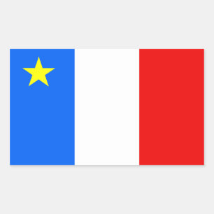 Adesivo Retangular Bandeira do Acadia