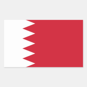 Adesivo Retangular Bandeira do Bahrein, Bandeira do Bahrein