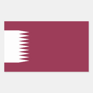 Adesivo Retangular Bandeira do Catar, Bandeira do Catar