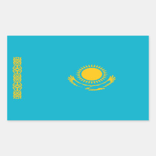 Adesivo Retangular Bandeira do Cazaquistão, Bandeira do Cazaquistão