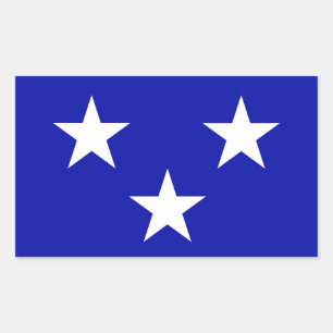 Adesivo Retangular Bandeira do distrito de Moray Scotland - símbolo d
