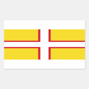 Adesivo Retangular Bandeira do Dorset