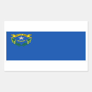 Adesivo Retangular Bandeira do estado de Nevada, os Estados Unidos