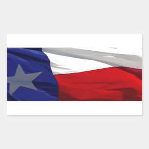 Adesivo Retangular Bandeira do Estado do Texas
