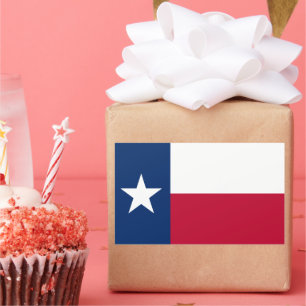 Adesivo Retangular Bandeira do Estado do Texas