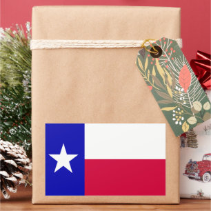 Adesivo Retangular Bandeira do Estado do Texas