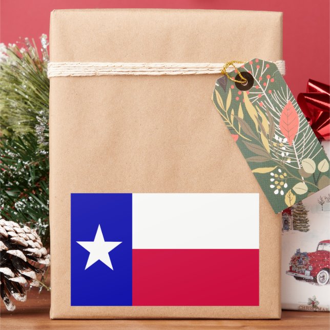 Adesivo Retangular Bandeira do Estado do Texas (Feriado)