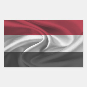 Adesivo Retangular Bandeira do Iêmen