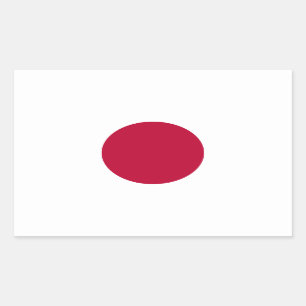 Adesivo Retangular Bandeira do Japão