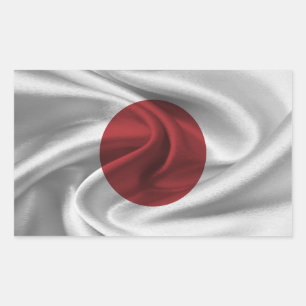 Adesivo Retangular Bandeira do Japão