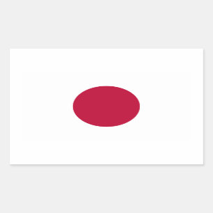 Adesivo Retangular Bandeira do Japão