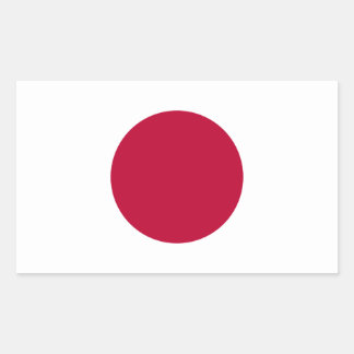 Adesivo Retangular Bandeira do Japão Decal Sticker