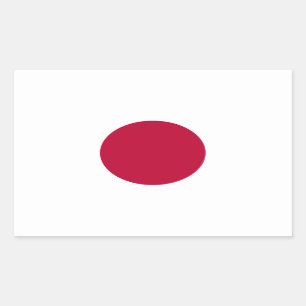 Adesivo Retangular Bandeira do Japão: Hinomaru, Nisshōki, Ascensão Ve