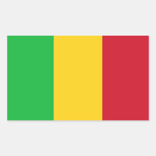 Adesivo Retangular Bandeira do Mali