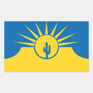 Adesivo Retangular Bandeira do Mesa, Arizona Retangular