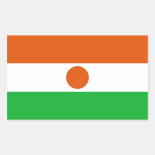 Adesivo Retangular Bandeira do Níger