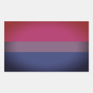 Adesivo Retangular Bandeira do Orgulho Bissexual