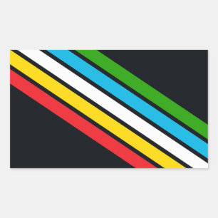 Adesivo Retangular Bandeira do orgulho da deficiência