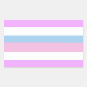 Adesivo Retangular Bandeira do Orgulho Intersexual