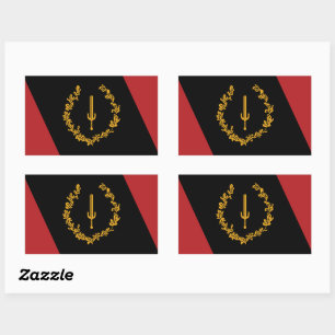 Adesivo Retangular Bandeira do Patrimônio Negro Americano
