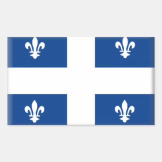 Adesivo Retangular Bandeira do Quebec (Canadá)