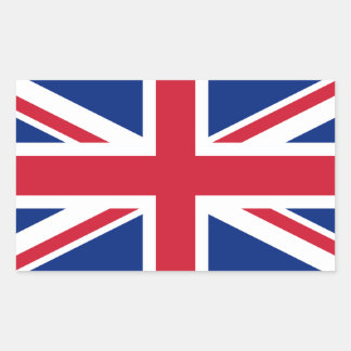 Adesivo Retangular Bandeira do Reino Unido UK Jack da União