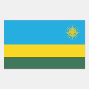 Adesivo Retangular Bandeira do Ruanda, Bandeira do Ruanda