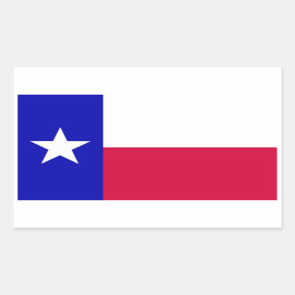 Adesivo Retangular Bandeira do Texas