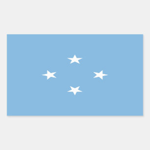 Adesivo Retangular Bandeira dos Estados Federados da Micronésia