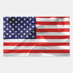 Adesivo Retangular Bandeira dos Estados Unidos da América