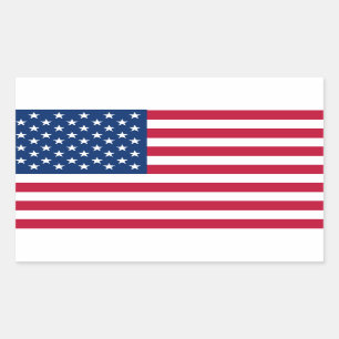 Adesivo Retangular Bandeira dos Estados Unidos da bandeira americana