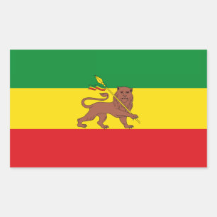 Adesivo Retangular Bandeira etíope velha