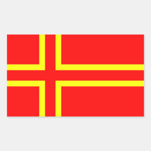 Adesivo Retangular Bandeira étnica de Normandy