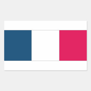 Adesivo Retangular Bandeira francesa