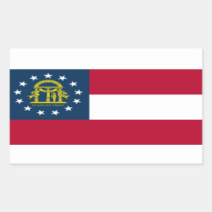 Adesivo Retangular Bandeira georgiana, Bandeira da Geórgia