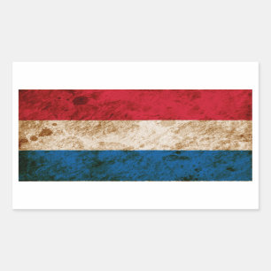 Adesivo Retangular Bandeira holandesa áspera