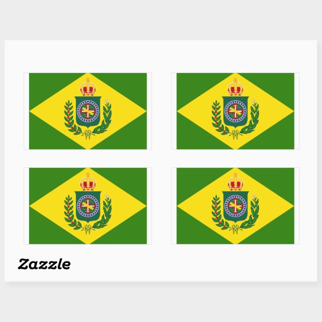 Adesivo Quadrado Bandeira de Brasil - Bandeira faz Brasil