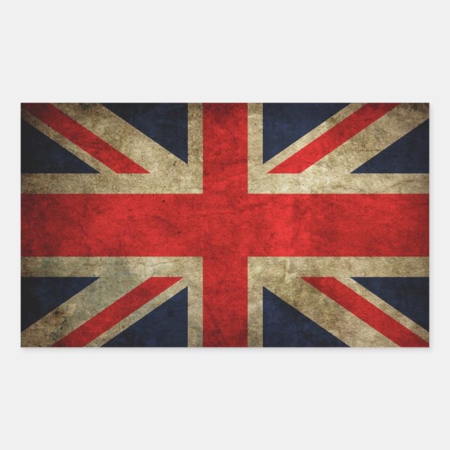 Adesivo Retangular bandeira inglesa (Frente)