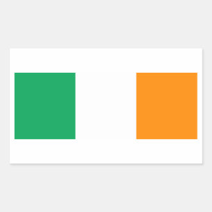 Adesivo Retangular bandeira irlandesa