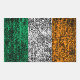 Adesivo Retangular bandeira irlandesa